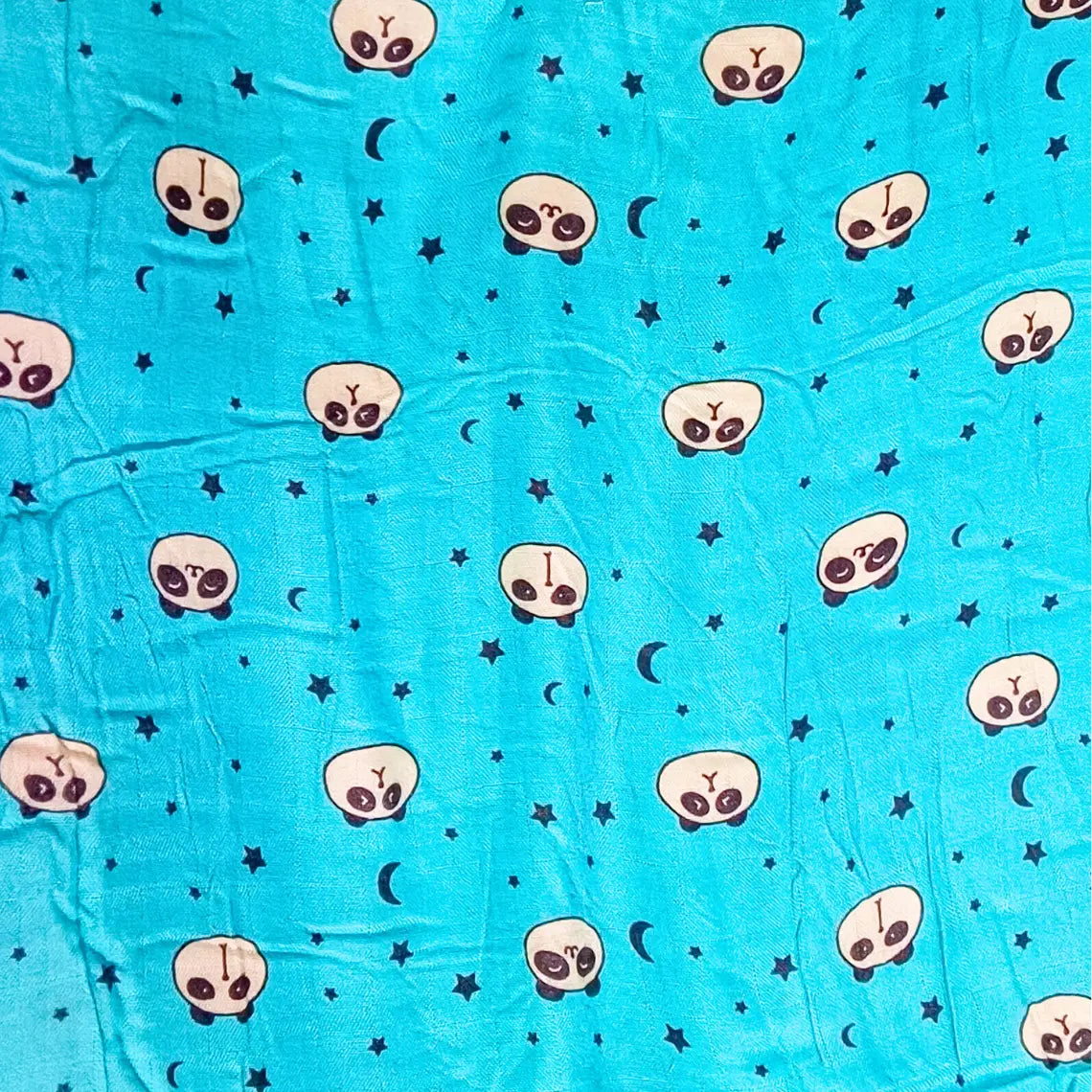 Premium Bamboo Muslin Fabric - 150 GSM | Digital Print | Soft & Breathable Bambzi