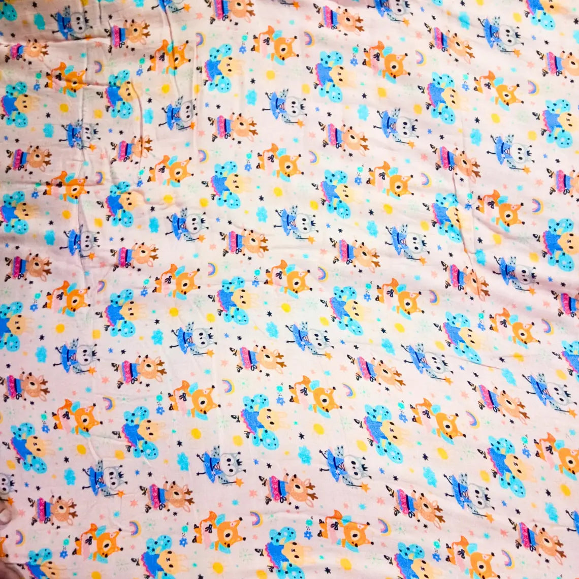 Premium Bamboo Muslin Fabric - 150 GSM | Digital Print | Soft & Breathable Bambzi