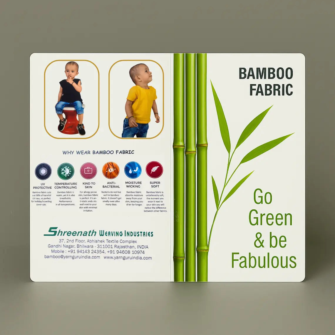 Bamboo Fabric Sample Pack - 25 Varieties (Knitted & Woven) Bambzi