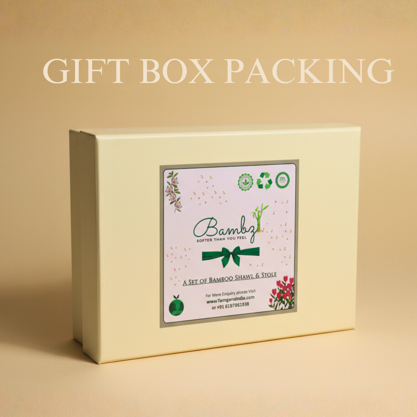 He & She Stole Gift Set – Bamboo & Pashmina Stoles | Premium Couple Shawl Set | Made in India