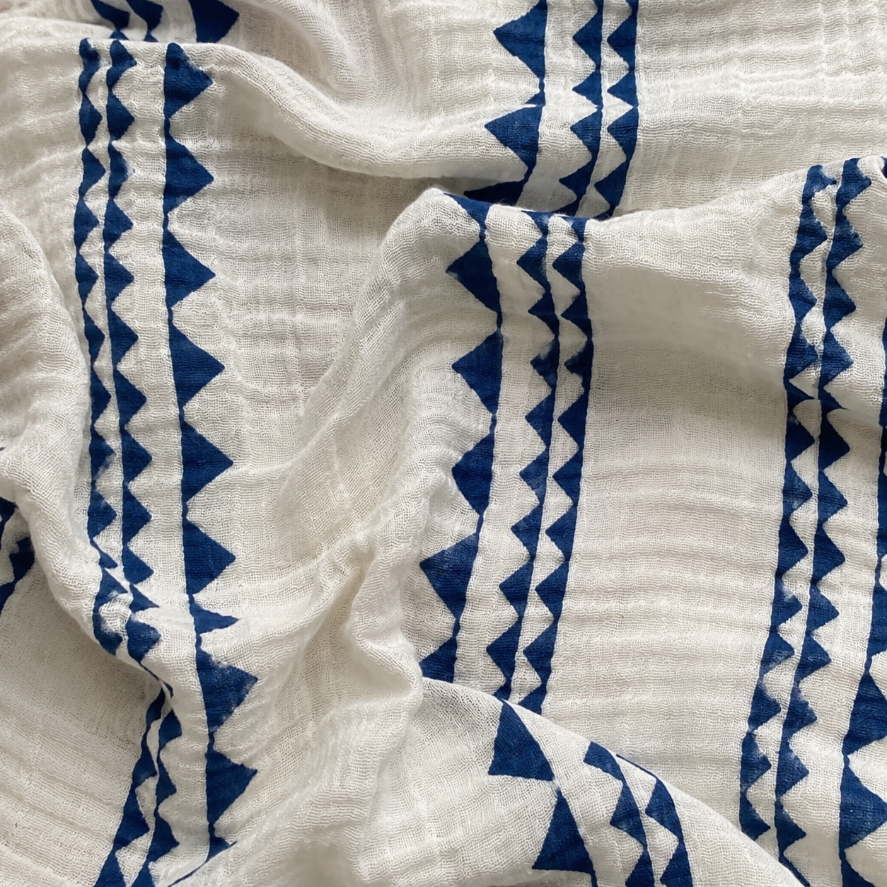 crinkled muslin fabric