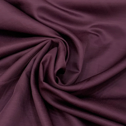 Burgundy 100% Bamboo satin bedsheet fabric 300 TC 