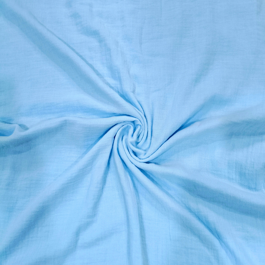 Organic Cotton Double Gauze Crinkled Muslin Fabric – 130 GSM